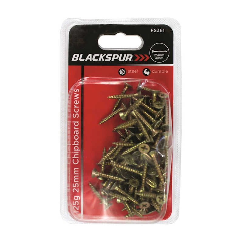 Blackspur 25mm Chipboard Screws