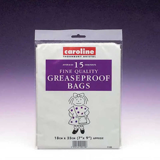 Caroline Greaseproof Bags (Pack of 15)