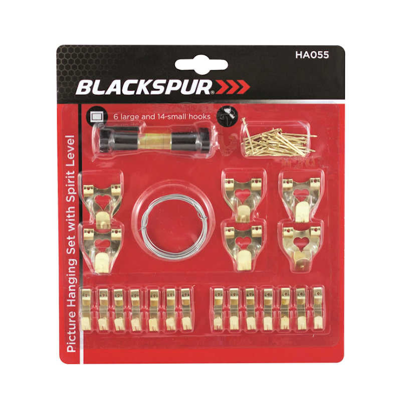 Blackspur Picture Hanging Set with Spirit Level