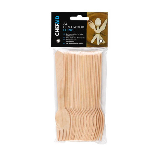 Chef Aid Birchwood Disposable Forks