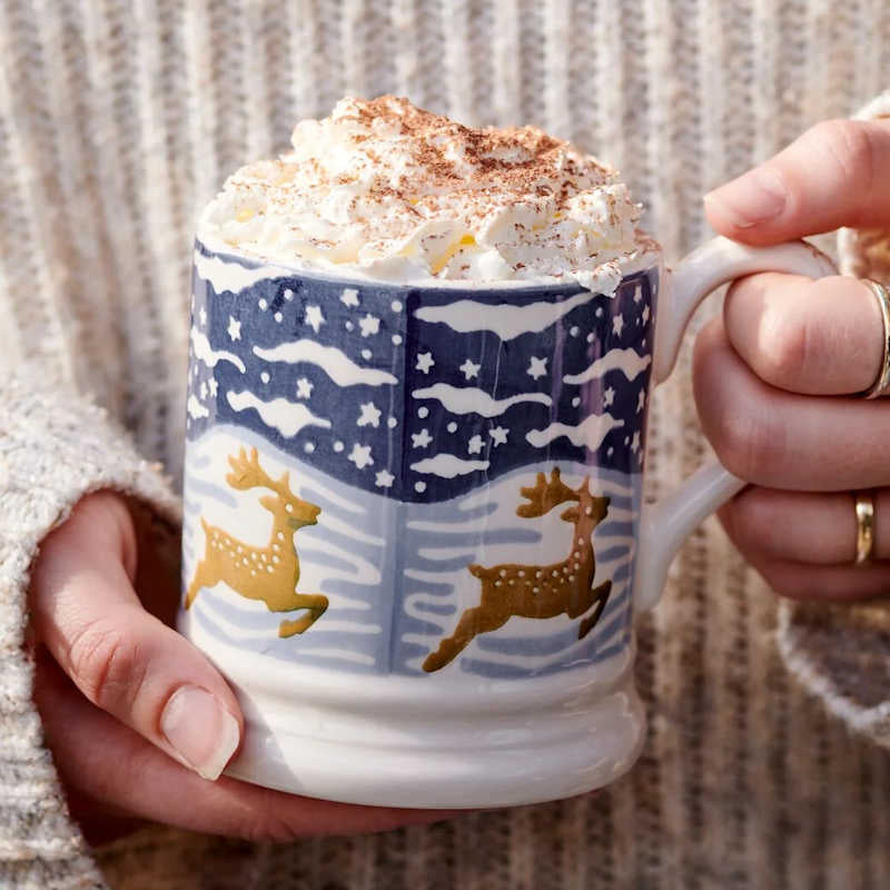 Emma Bridgewater Christmas Icons Deer 1/2 Pint Mug