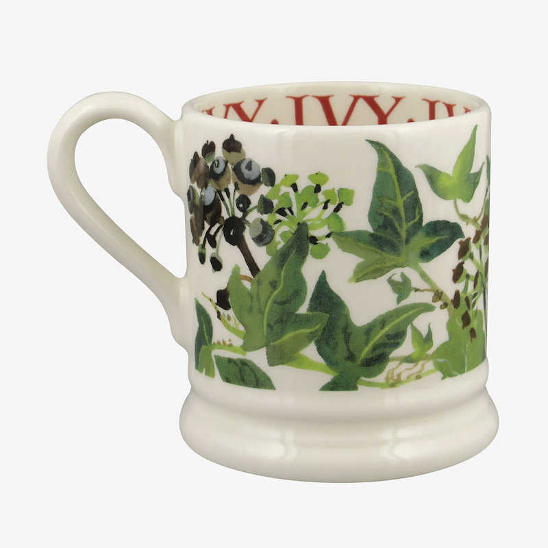 Emma Bridgewater Holly & Ivy Set of 2 1/2 Pint Mug