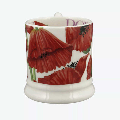 Emma Bridgewater Flowers Red Poppy 1/2 Pint Mug