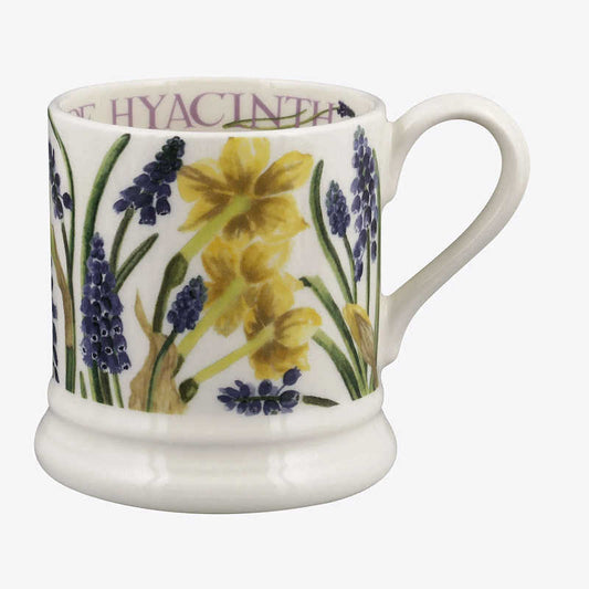Emma Bridgewater Flowers Tete-A-Tete & Grape Hyacinth 1/2 Pint Mug