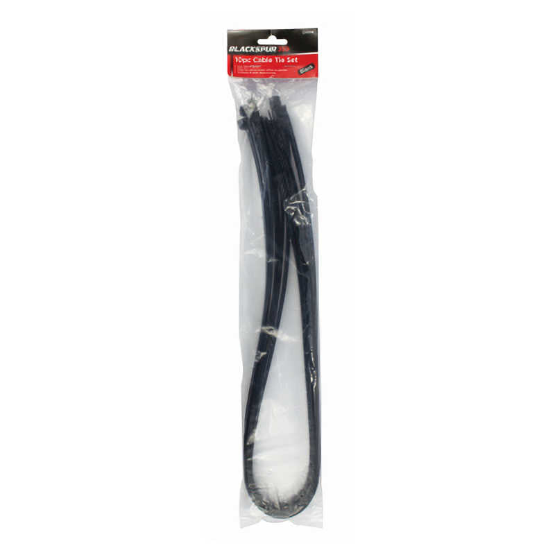 Blackspur 10pc Black 900x90mm Cable Tie Set