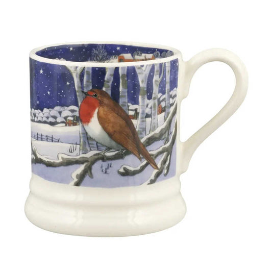 Emma Bridgewater Midnight Robin 1/2 Pint Mug