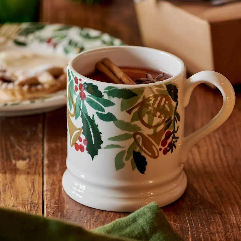 Emma Bridgewater Bring In The Green 1/2 Pint Mug