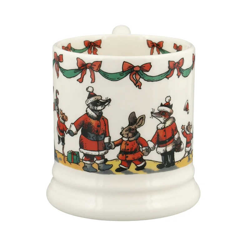 Emma Bridgewater Woodland Santa 1/2 Pint Mug