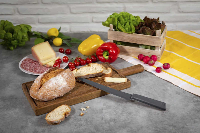 Kuhn Rikon Colori+ Bread Knife Grey