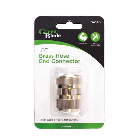 Green Blade 1/2" Brass Hose End Connector