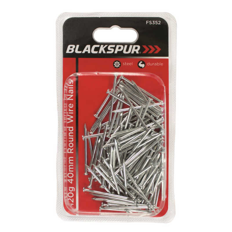Blackspur 120g 40mm Round Wire Nails