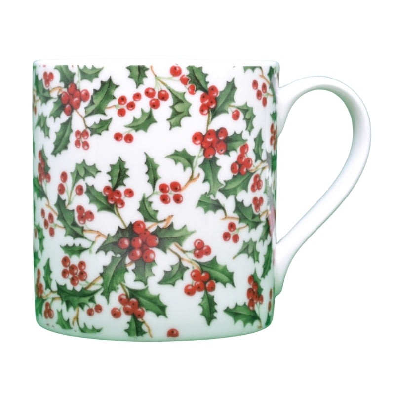 Holly Chintz Large Bone China Mug