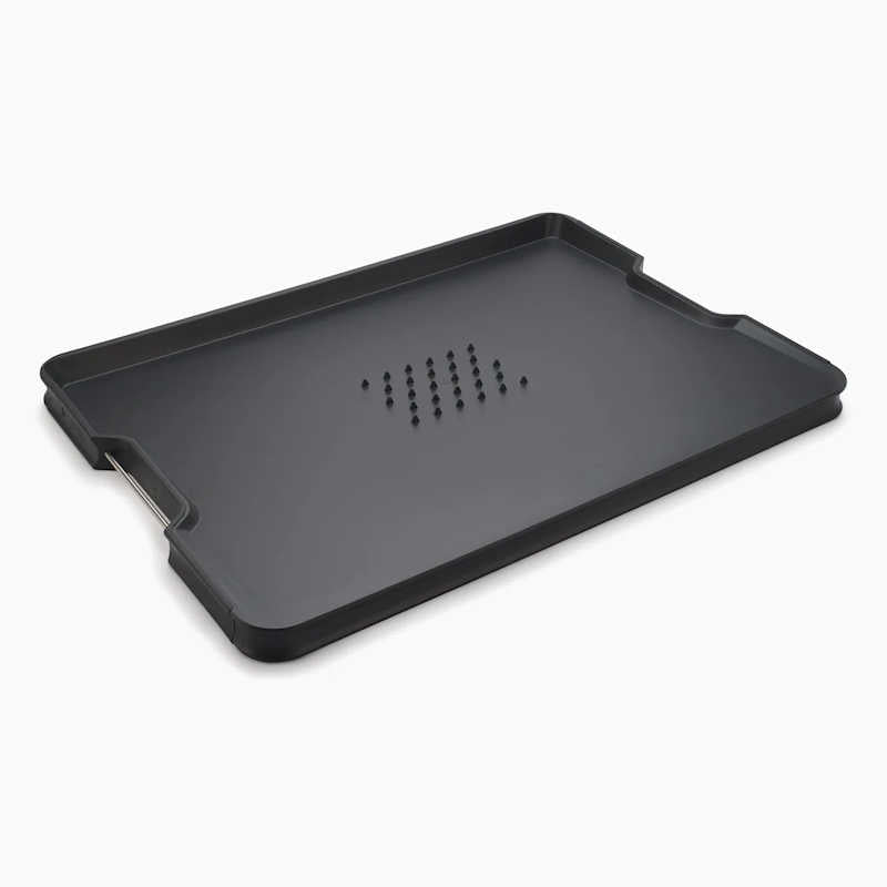 Joseph Joseph Cut&Carve Plus Multi-function Black Chopping Board