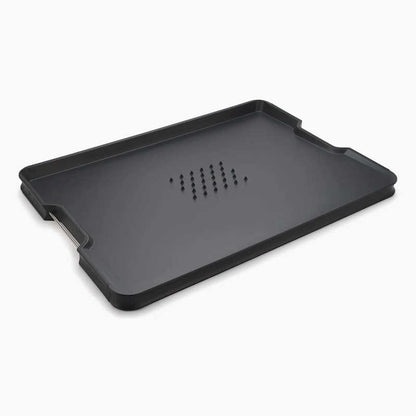 Joseph Joseph Cut&Carve Plus Multi-function Black Chopping Board
