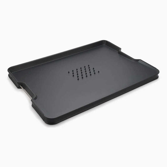Joseph Joseph Cut&Carve Plus Multi-function Black Chopping Board