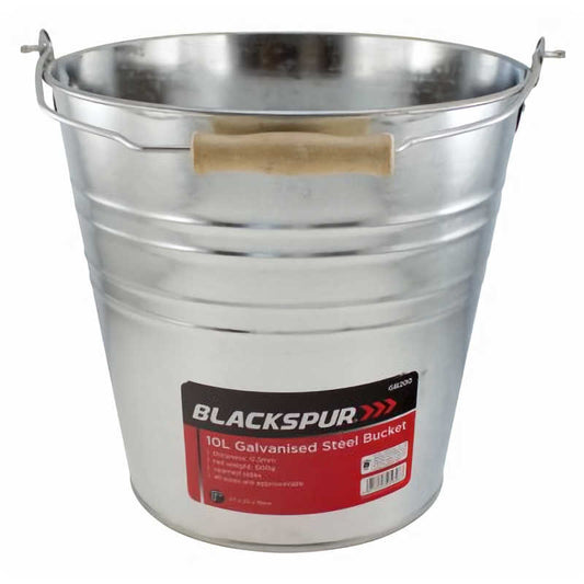 Blackspur 10ltr Galvanised Steel Bucket