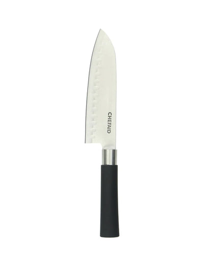 Chef Aid 7 Inch Santoku Knife with Soft Grip Handle