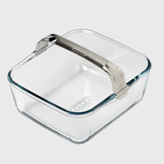 Pyrex 2ltr/Single Drawer Airfryer Dish with Removable Handle