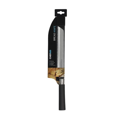 Chef Aid 8 Inch Bread Knife with Soft Grip Handle