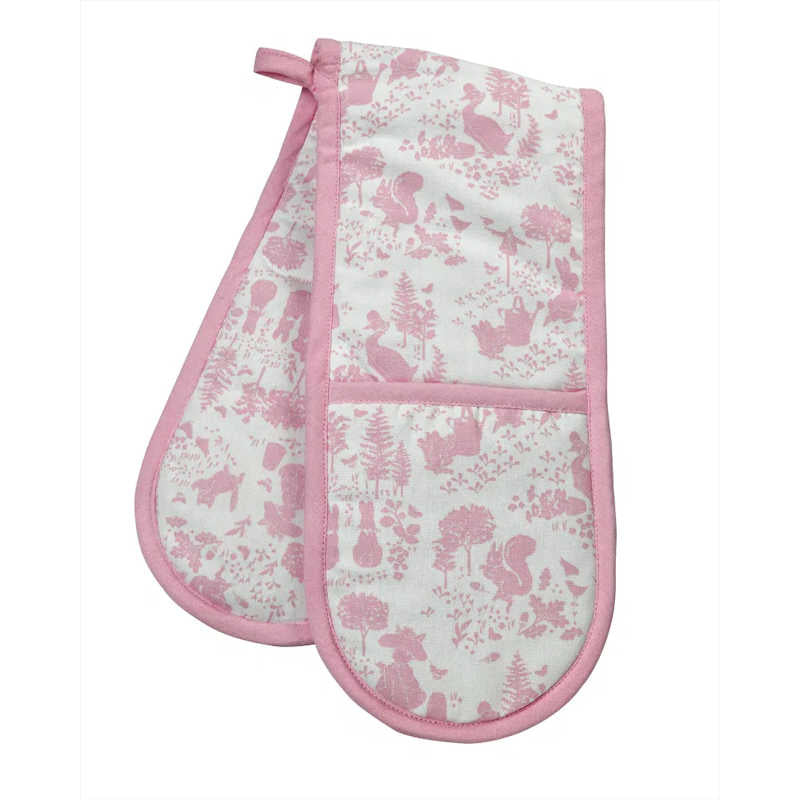 Peter Rabbit Classic Pattern Double Oven Glove Pink