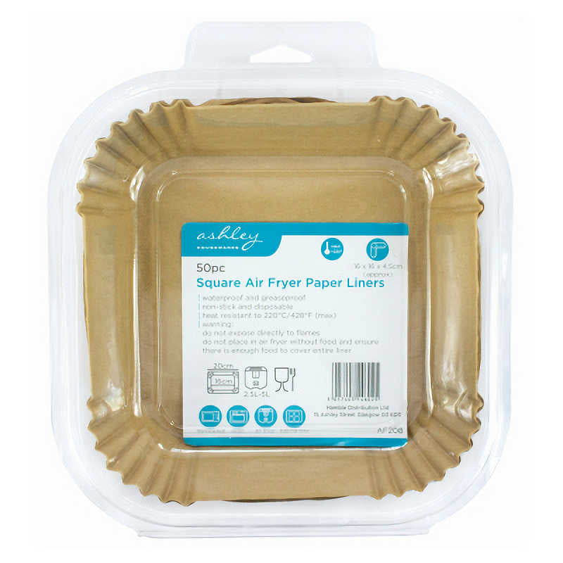 50pc Square Paper Air Fryer Liners