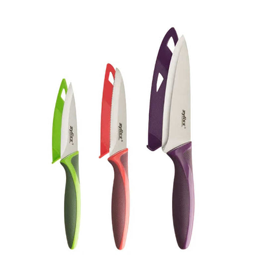Zyliss 3 Piece Knife Set with Covers