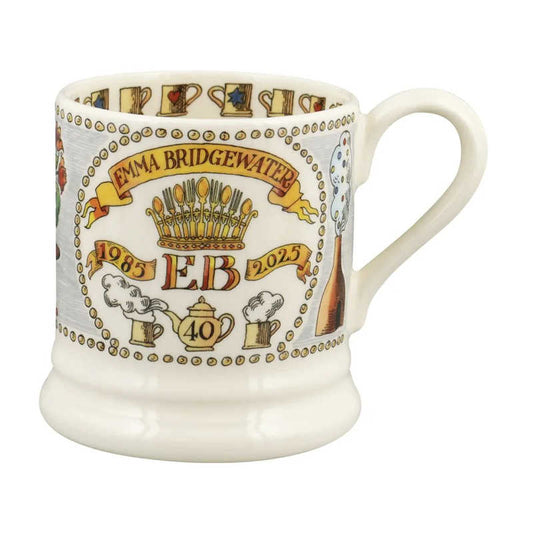 Emma Bridgewater 40 Years 1985-2025 1/2 Pint Mug
