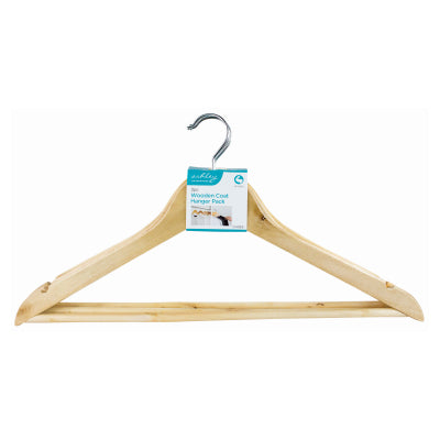 3pc Wooden Coat Hanger Pack