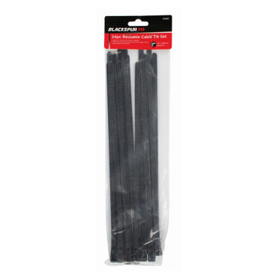 24pc Reusable Black Cable Tie Set 300mm