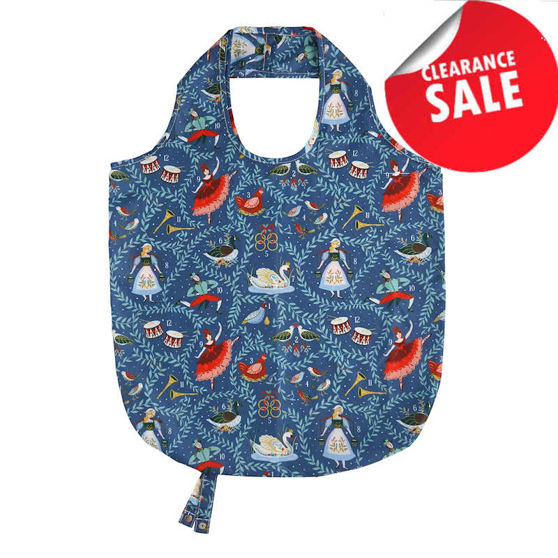Ulster Weavers 12 Days of Christmas Foldable Tote Bag