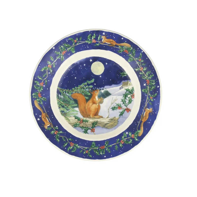 Emma Bridgewater Midnight Squirrel 8.5 Inch Plate