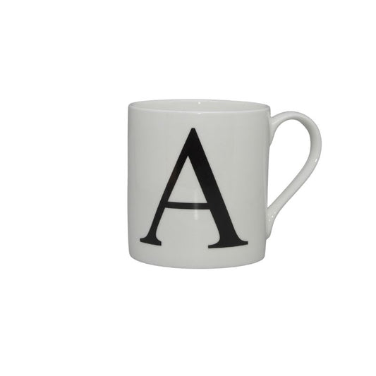 Bone China Alphabet Mug