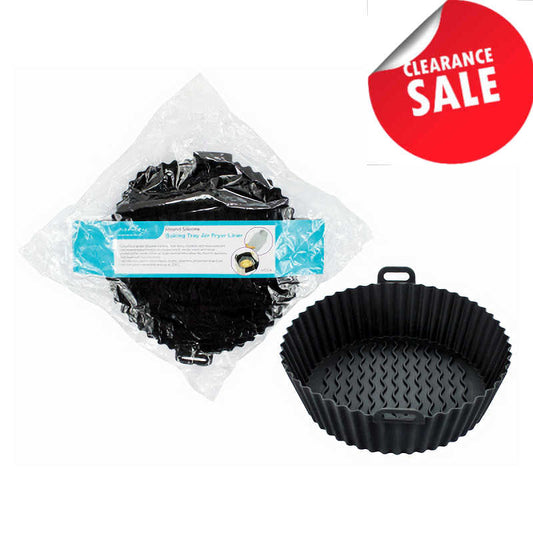 Round Silicone Baking Tray Air Fryer Liner