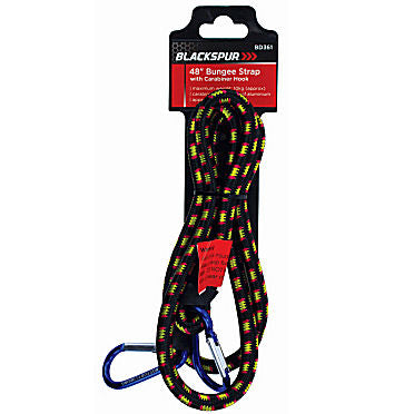 Blackspur 48" Bungee Strap With Carabiner Hook
