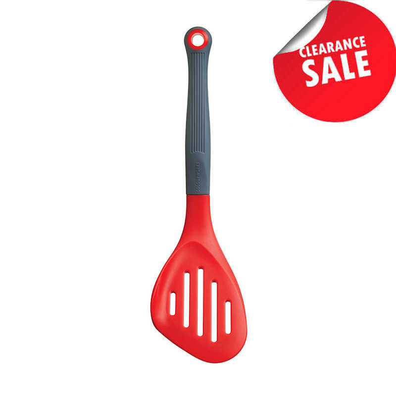 Colourworks Brights Long Handled Silicone-Headed Slotted Food Turner