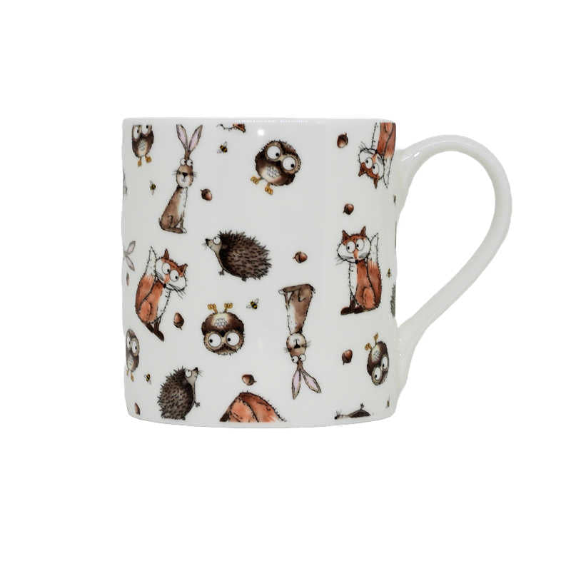 Cuddly Creatures Bone China Decorated Mug