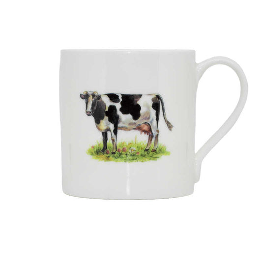 Farm Cow Bone China Decorated Mug