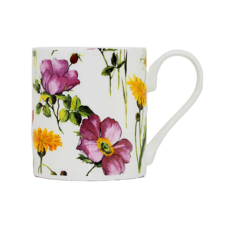 Flower Meadow Bone China Decorated Mug