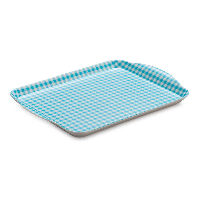Zeal Melamine Small Gingham Tray