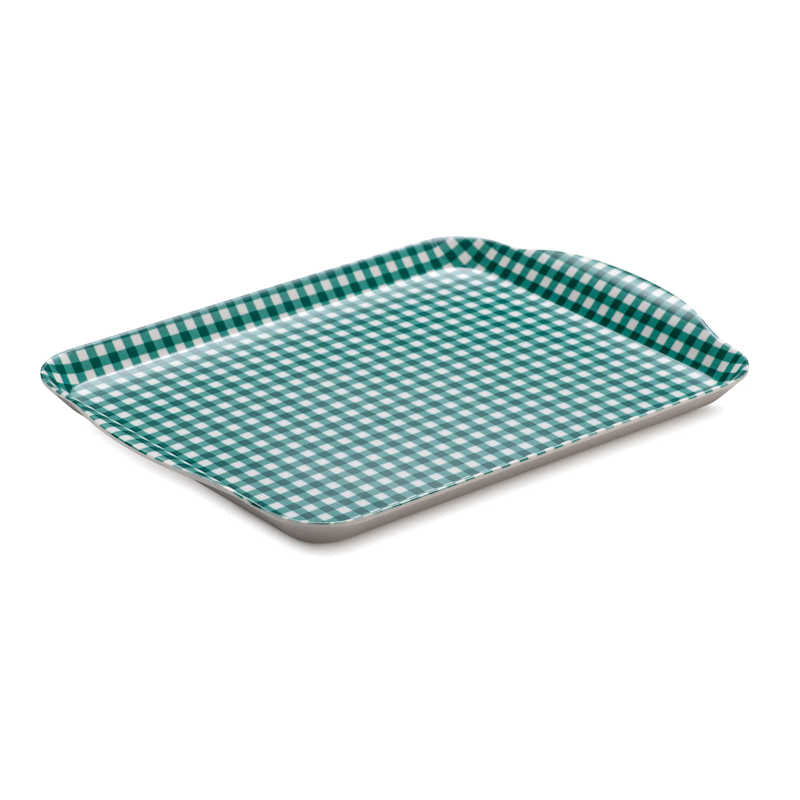 Zeal Melamine Small Gingham Tray