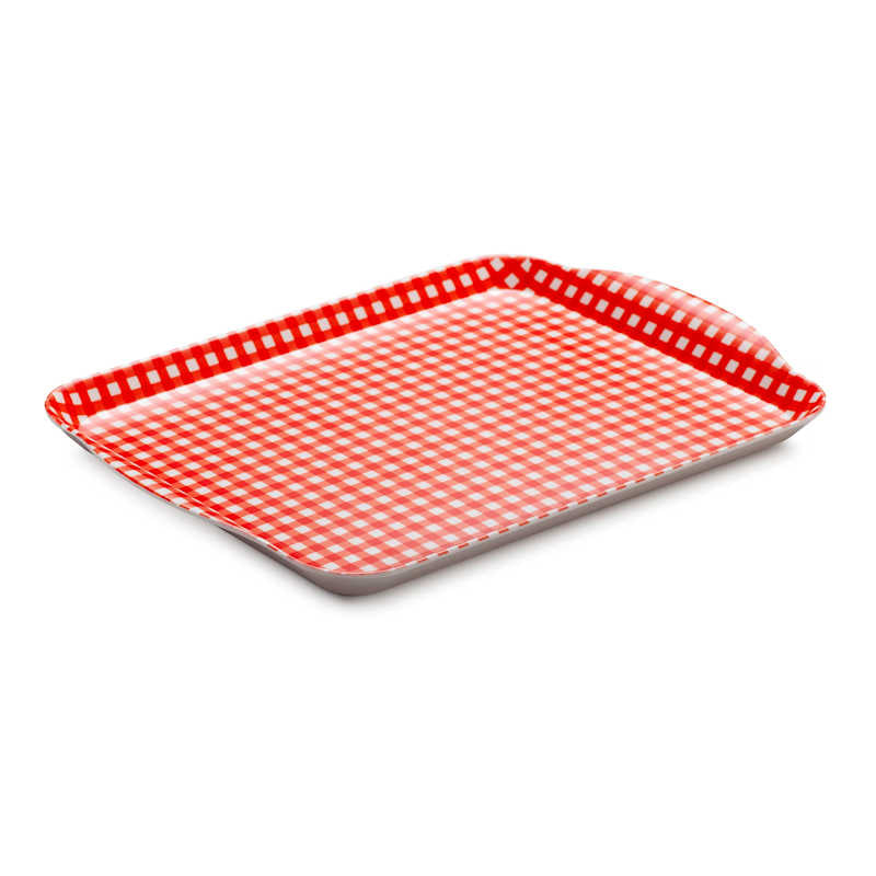 Zeal Melamine Small Gingham Tray