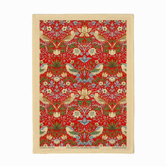 Le Chateau William Morris Strawberry Thief Teatowel