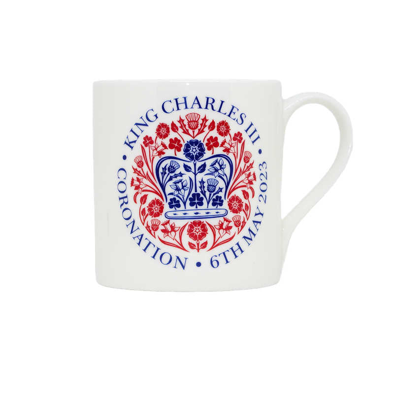 King Charles III Emblem Bone China Mug