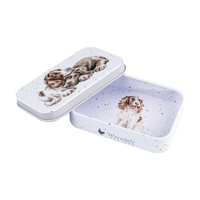 Wrendale Designs 'Growing Old Together' Spaniel & Labrador Mini Gift Tin