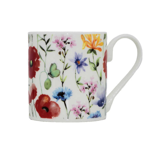 Meadow Lane Bone China Decorated Mug