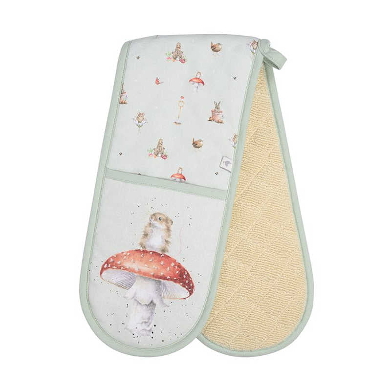 Wrendale Designs Double Oven Glove 'Garden Friends'