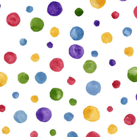 Multi-Colour Dot Bone China Decorated Mug