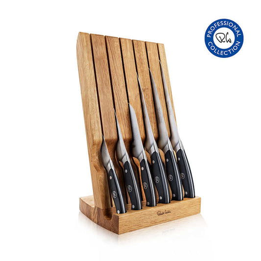 Robert Welch Professional Angle Oak Knife Block Set