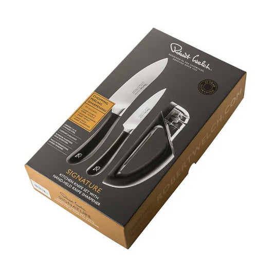 Robert Welch Signature 3pc Knife Set with Sharpener