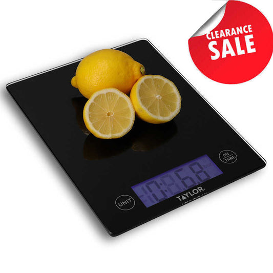 Taylor Digital Dual Glass Kitchen Scale, 5kg / 5000ml, Black